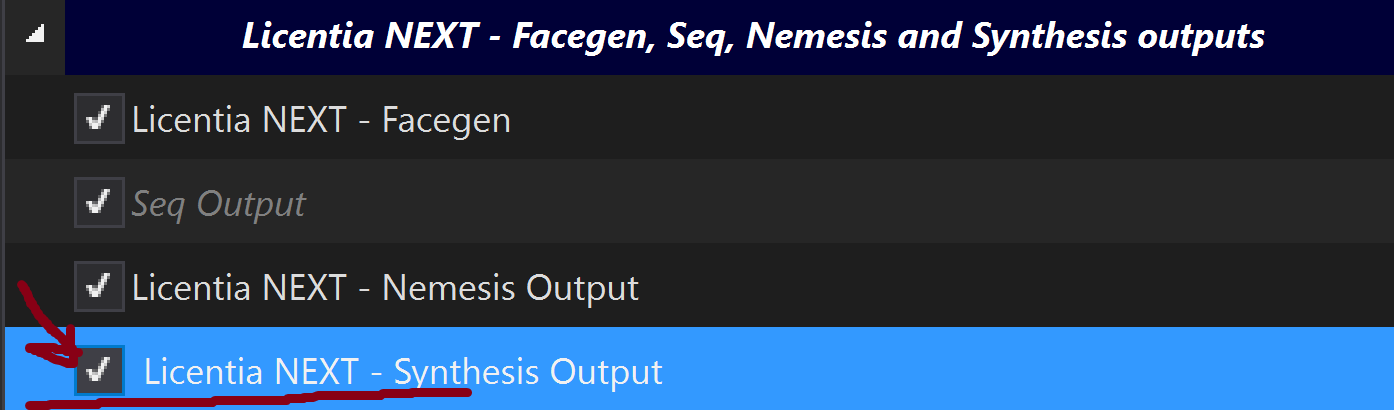 Disabling LN synthesis output in MO2