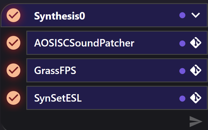 Synthesis 0 patch list