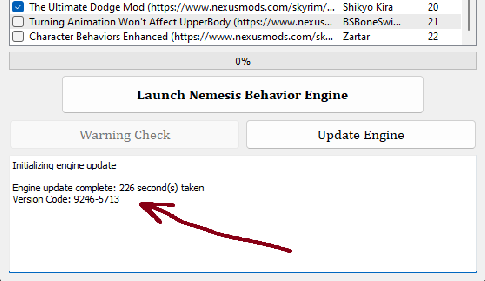 Updating Nemesis Engine done