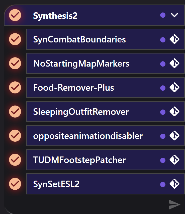Synthesis 2 patch list