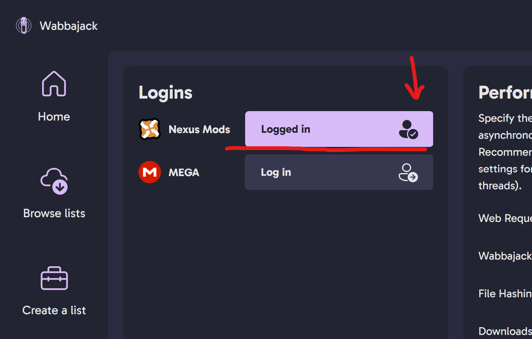 WJ after login